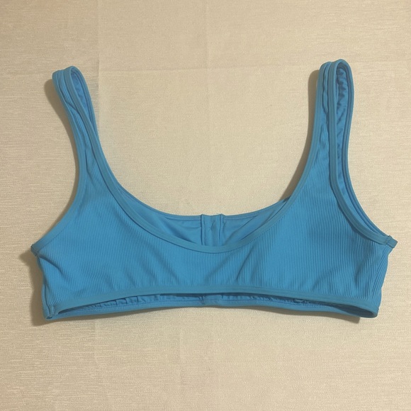 L*SPACE Women's ROBBIE TOP Ribbed Bikini Top Size L - Picture 3 of 5